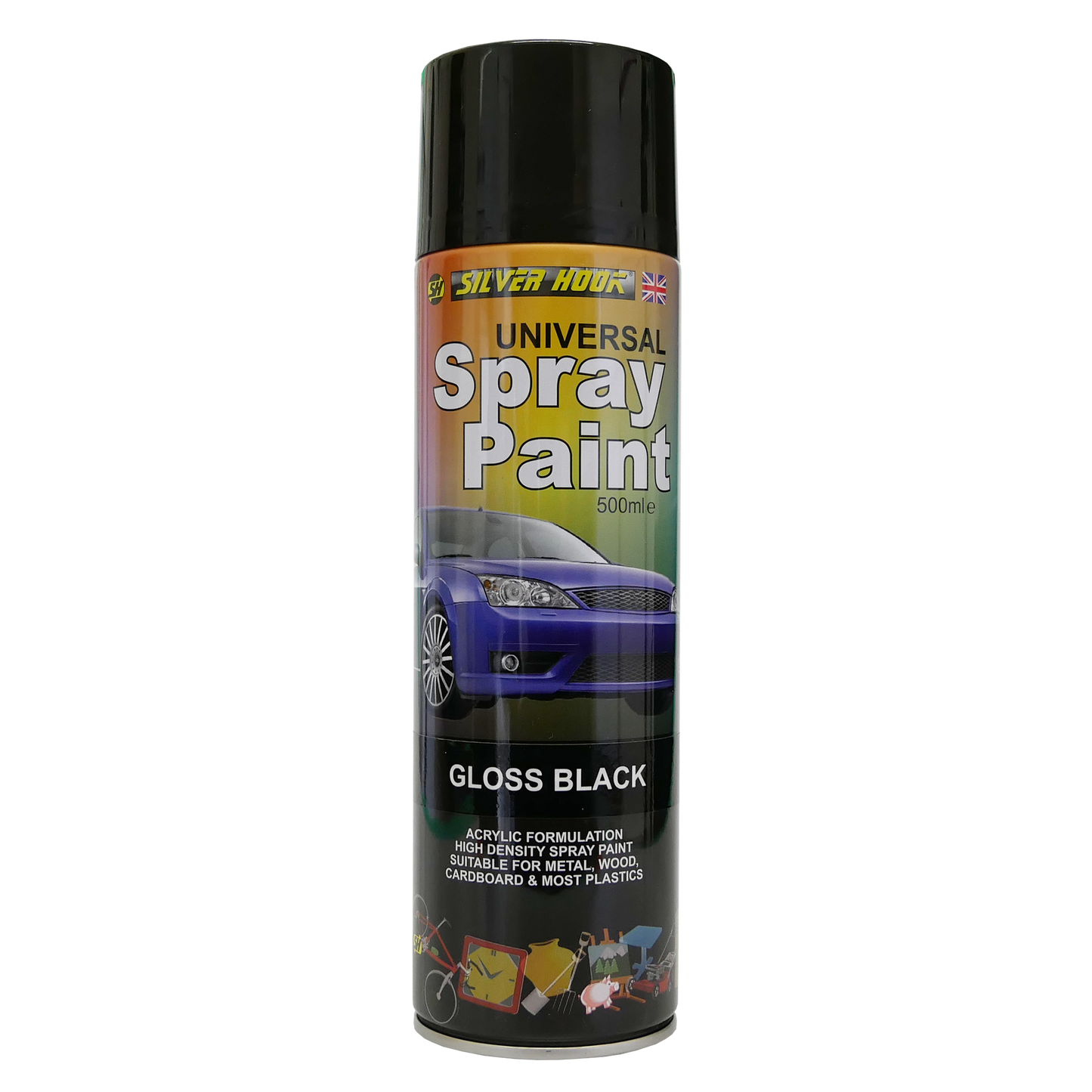 Spray Paint 500ml Gloss Black