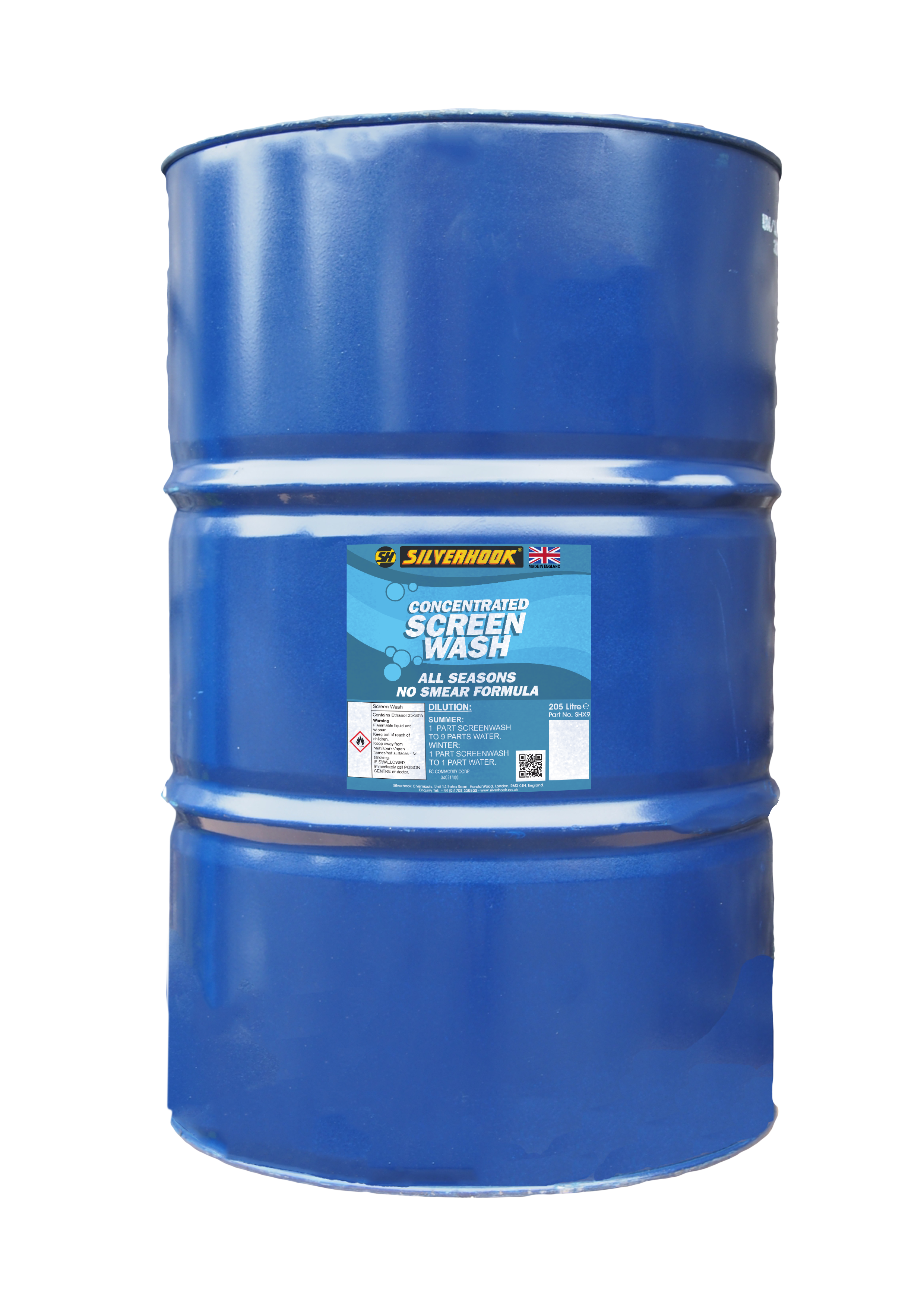 Screen Wash High Strength Concentrated 205 Litre – Silverhook Ltd