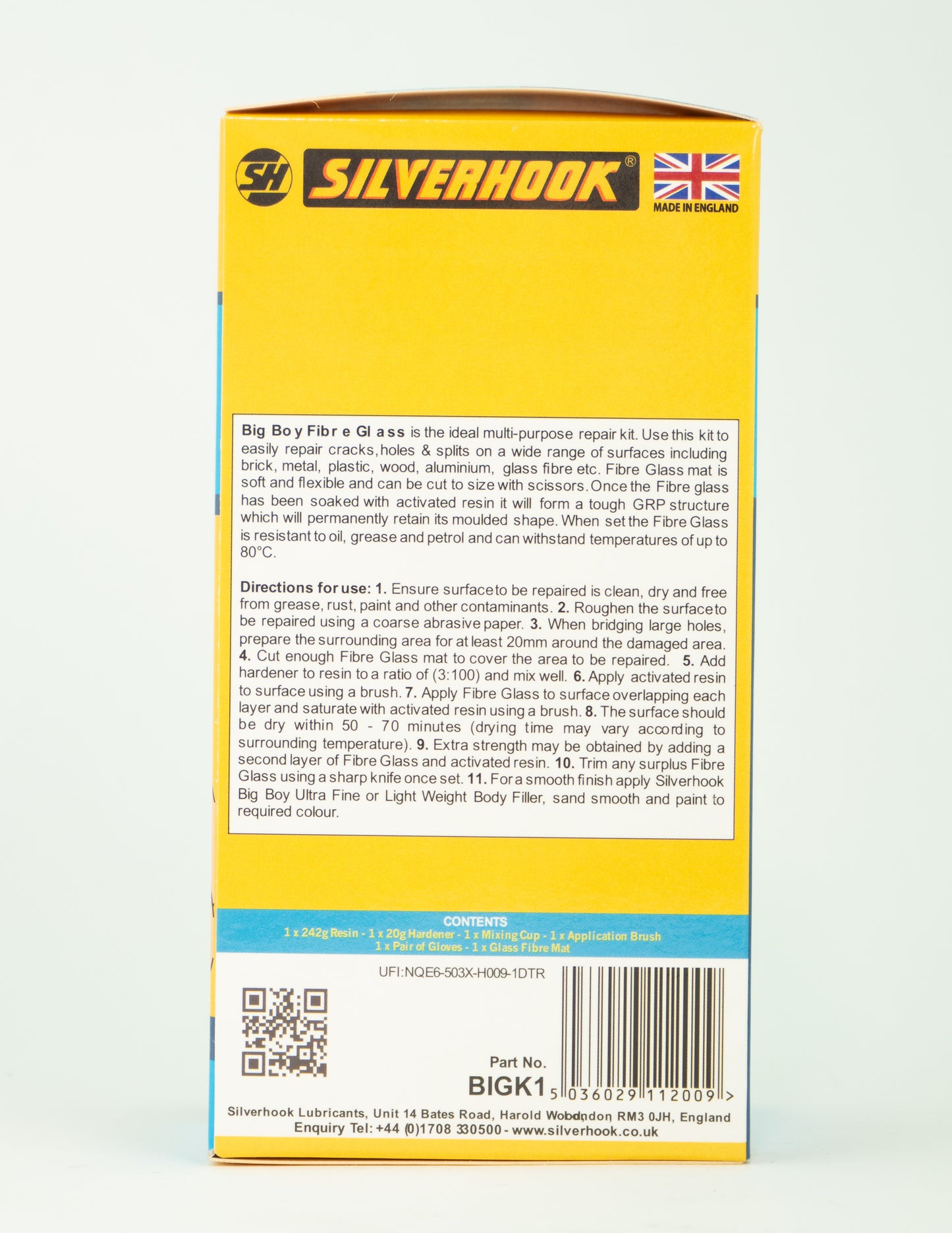 Big Boy Fibre Glass Resin Repair Kit