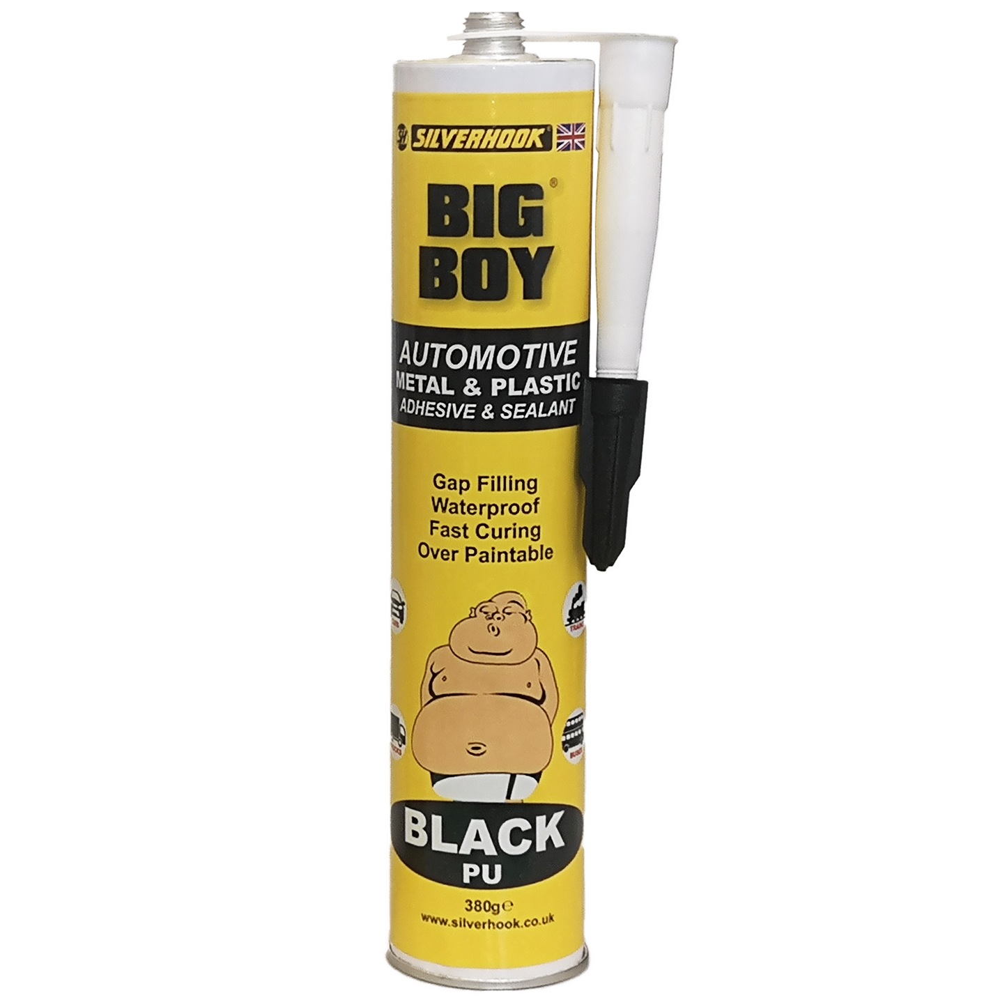 Big Boy Polyurethane Adhesive and Sealant Cartridge - Black 380g