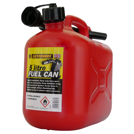 Fuel Can for Leaded Petrol Red 5 Litre
