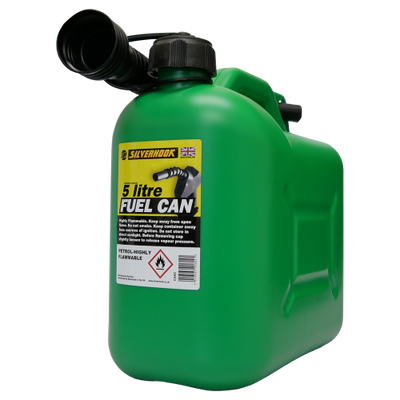 Fuel Can for Unleaded Petrol Green 5 Litre