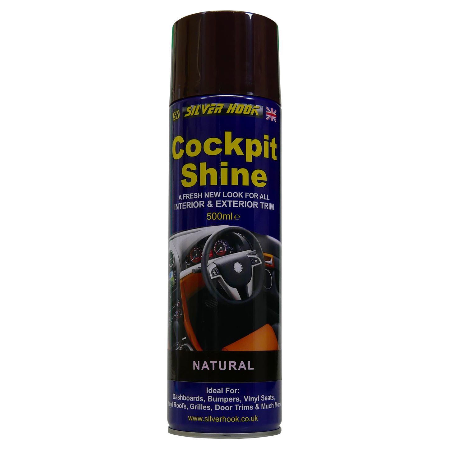 Cockpit Shine Natural Scented Aerosol 500ml