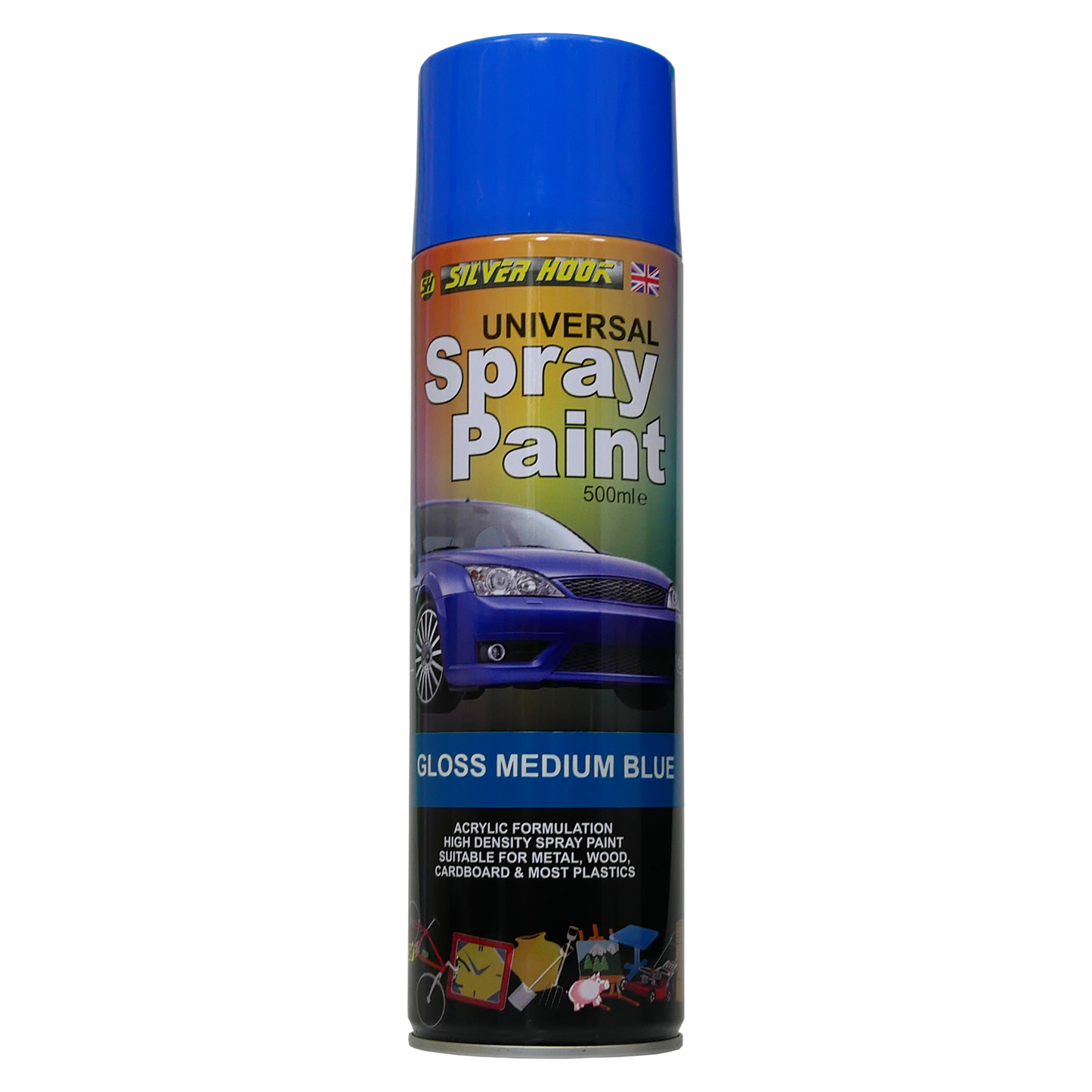 Spray Paint 500ml Gloss Medium Blue