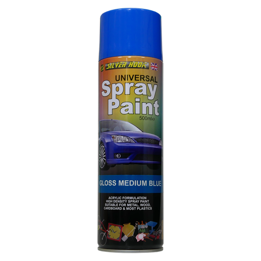 Spray Paint 500ml Gloss Medium Blue