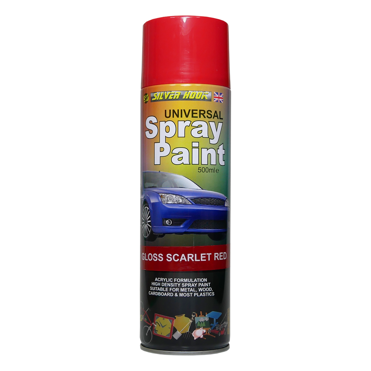 Spray Paint 500ml Gloss Scarlet Red