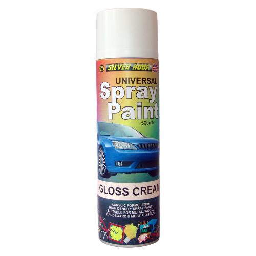 Spray Paint 500ml Gloss Cream