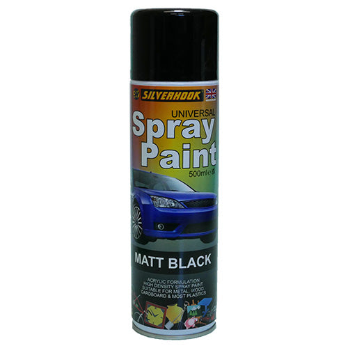 Spray Paint 500ml Matt Black