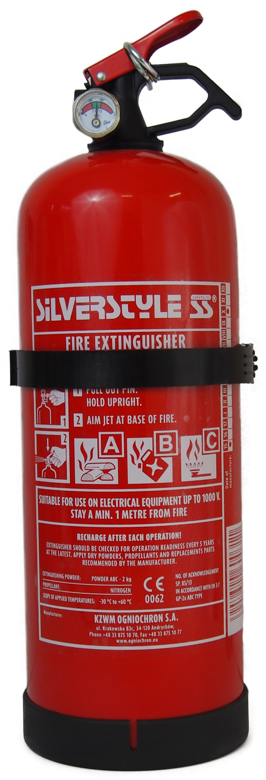 Fire Extinguisher A B C With Gauge 2kg
