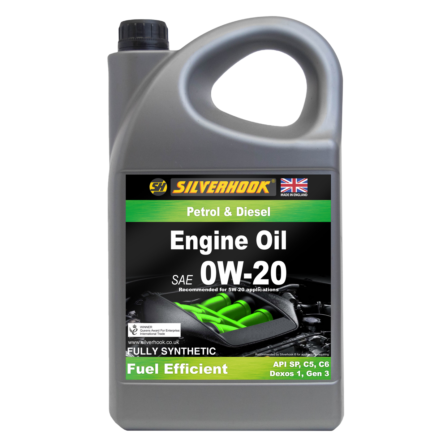 0W-20 Engine Oil Fully Synthetic API: SP C5/C6